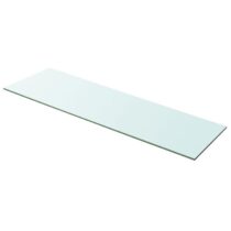 vidaXL Wandschap transparant 100x30 cm glas Wanddecoratie Transparant Glas