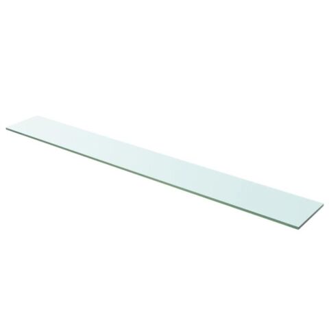 vidaXL Wandschap transparant 110x15 cm glas Wanddecoratie Transparant Glas