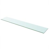 vidaXL Wandschap transparant 110x20 cm glas Wanddecoratie Transparant Glas