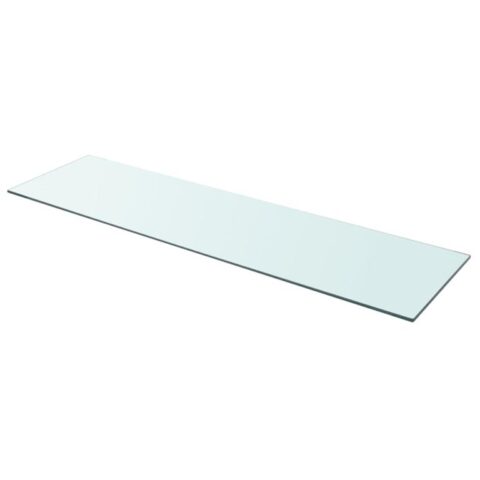 vidaXL Wandschap transparant 110x30 cm glas Wanddecoratie Transparant Glas