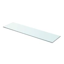 vidaXL Wandschap transparant 80x20 cm glas Wanddecoratie Transparant Glas