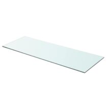 vidaXL Wandschap transparant 80x30 cm glas Wanddecoratie Transparant Glas