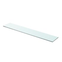 vidaXL Wandschap transparant 90x15 cm glas Wanddecoratie Transparant Glas