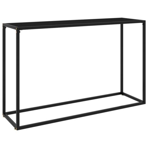 vidaXL Wandtafel 120x35x75 cm gehard glas zwart Tafels Zwart Glas