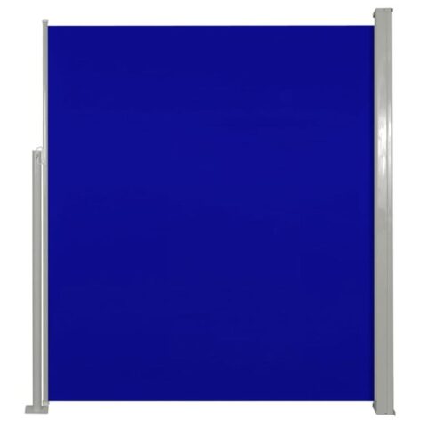 vidaXL Wind-/zonnescherm uittrekbaar 160x300 cm blauw Zonwering Blauw Staal