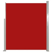 vidaXL Wind-/zonnescherm uittrekbaar 160x300 cm rood Zonwering Rood Staal