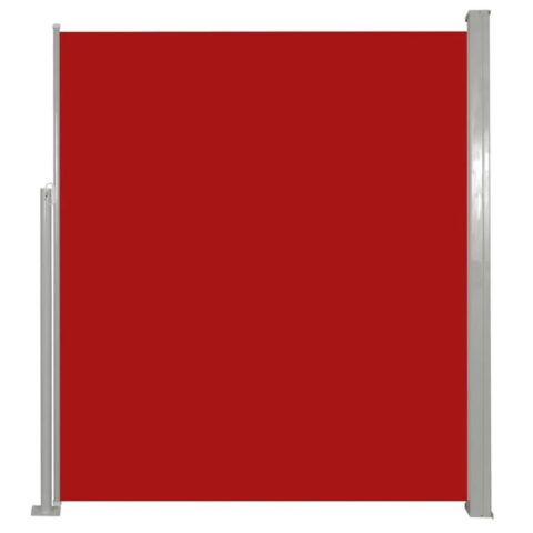 vidaXL Wind-/zonnescherm uittrekbaar 160x300 cm rood Zonwering Rood Staal