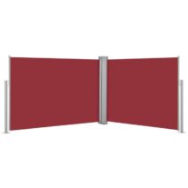 vidaXL Windscherm uittrekbaar 100x1000 cm rood Zonwering Rood Staal