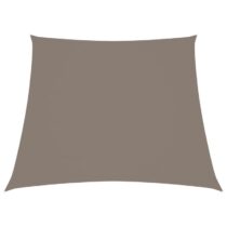 vidaXL Zonnescherm trapezium 3/4x3 m oxford stof taupe Zonwering Bruin Staal