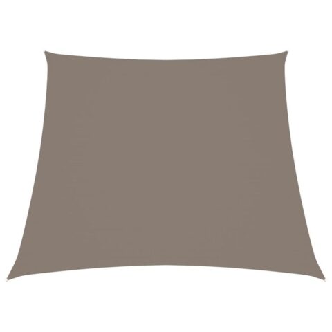 vidaXL Zonnescherm trapezium 3/4x3 m oxford stof taupe Zonwering Bruin Staal